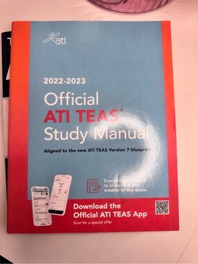 ATI TEAS Official Study Manual - Blue and Red